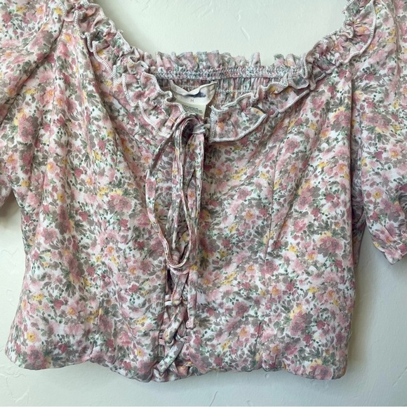 Altar'd State Floral Milkmaid Blouse - Picture 5 of 12
